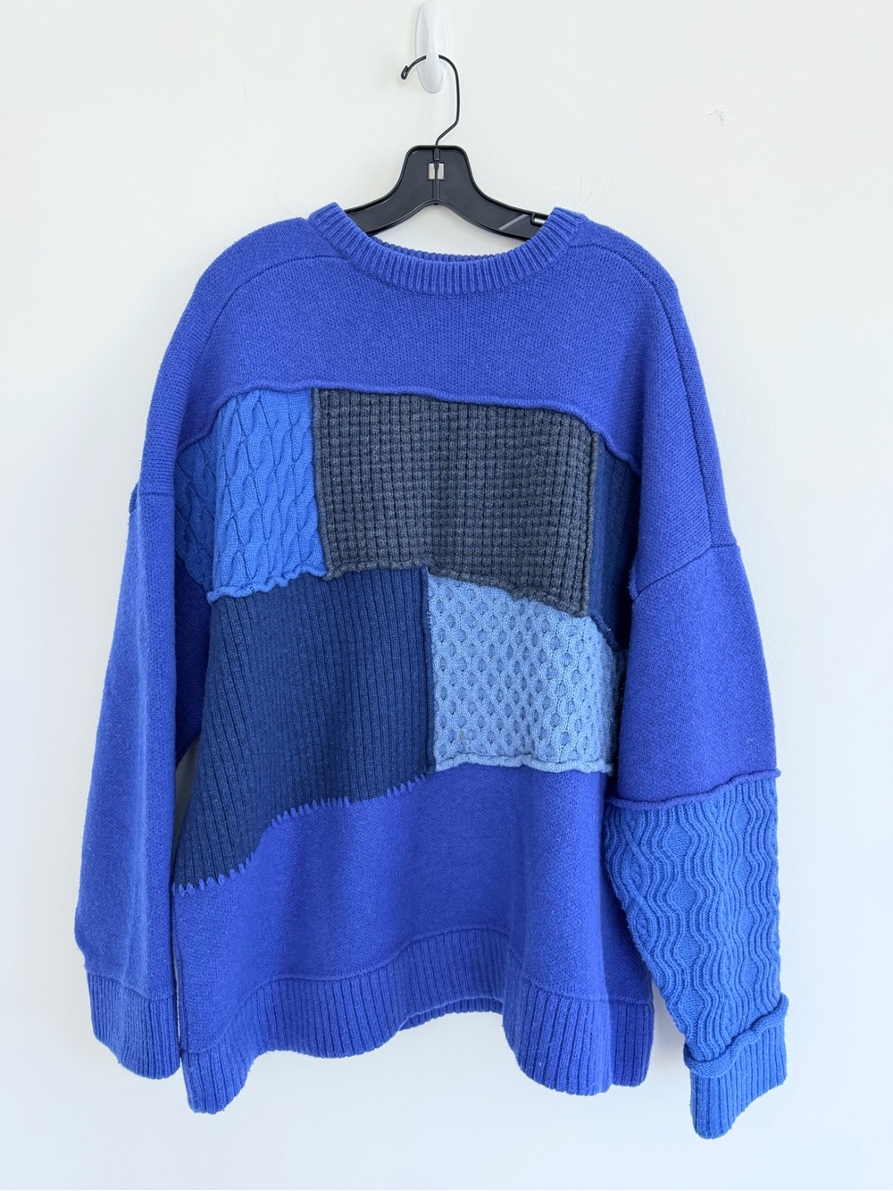 Zara Ader Error Patchwork Knit Crewneck Sweater